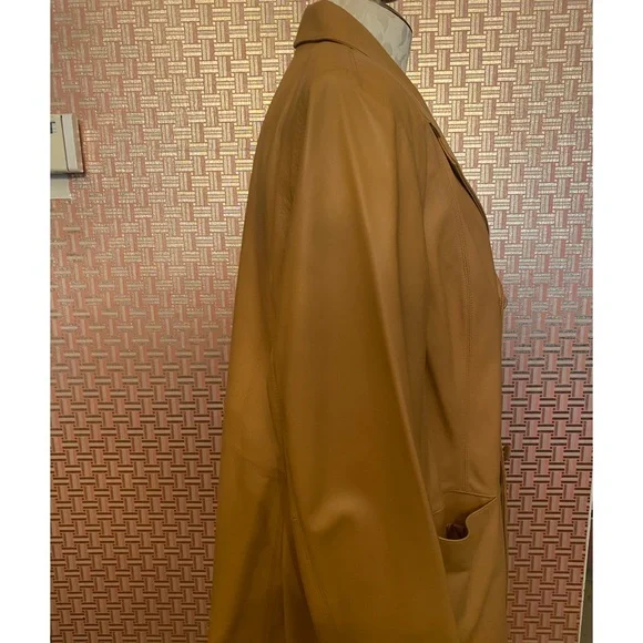 NWOT Lord & Taylor Leather Jacket - Picture 3 of 7